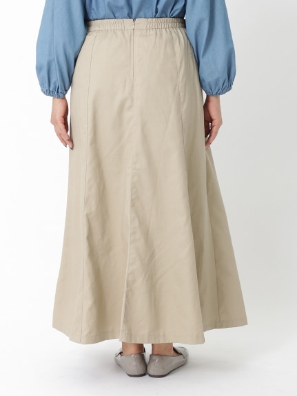 ラップ風チノフレアースカート　大きいサイズ レディース（ロング丈・マキシ丈スカート）ジーラ（GeeRAファッション）（ジーラ(Lー6L)）  07