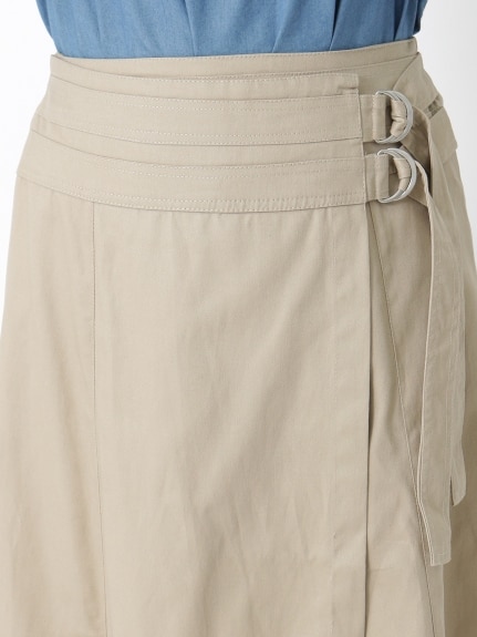 ラップ風チノフレアースカート　大きいサイズ レディース（ロング丈・マキシ丈スカート）ジーラ（GeeRAファッション）（ジーラ(Lー6L)）  09