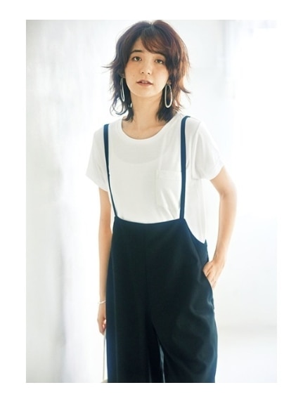 裾ギャザー美ラインクルーネックＴシャツ　大きいサイズ レディース（Tシャツ）ジーラ（GeeRAファッション）（ジーラ(Lー6L)）  05