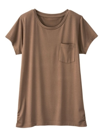 裾ギャザー美ラインクルーネックＴシャツ　大きいサイズ レディース（Tシャツ）ジーラ（GeeRAファッション）（ジーラ(Lー6L)）  12