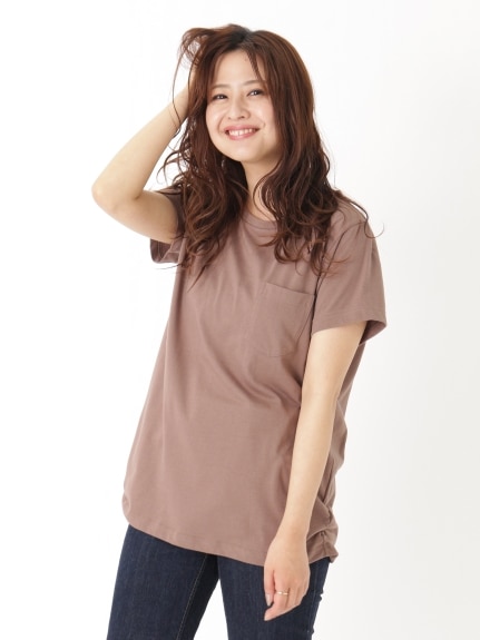 裾ギャザー美ラインクルーネックＴシャツ　大きいサイズ レディース（Tシャツ）ジーラ（GeeRAファッション）（ジーラ(Lー6L)）  17
