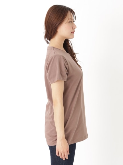 裾ギャザー美ラインクルーネックＴシャツ　大きいサイズ レディース（Tシャツ）ジーラ（GeeRAファッション）（ジーラ(Lー6L)）  19
