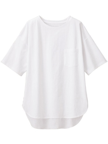 綿１００％ラウンドヘムビッグＴシャツ　大きいサイズ レディース（Tシャツ）ジーラ（GeeRAファッション）（ジーラ(Lー6L)）  10