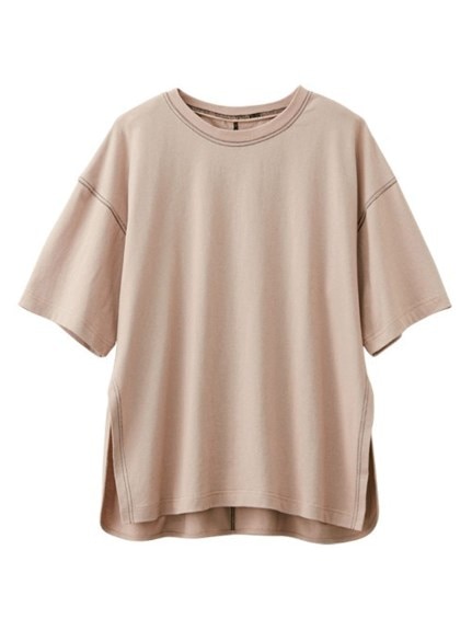 綿100％ビッグシルエットステッチＴシャツ　大きいサイズ レディース（Tシャツ）ジーラ（GeeRAファッション）（ジーラ(Lー6L)）  05