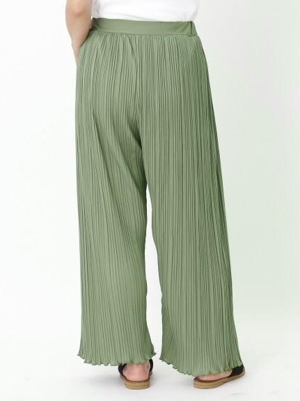 裾メローランダムプリーツパンツ　大きいサイズ レディース（ワイドパンツ・ガウチョパンツ）ジーラ（GeeRAファッション）（ジーラ(Lー6L)）  14
