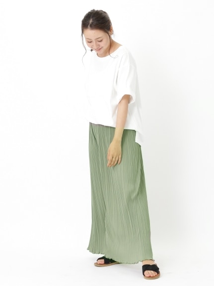 裾メローランダムプリーツパンツ　大きいサイズ レディース（ワイドパンツ・ガウチョパンツ）ジーラ（GeeRAファッション）（ジーラ(Lー6L)）  18