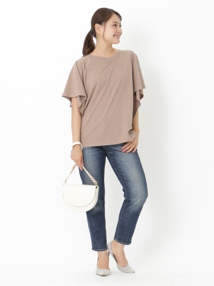綿１００％フレアースリーブＴシャツ　大きいサイズ レディース（Tシャツ）ジーラ（GeeRAファッション）（ジーラ(Lー6L)）  15