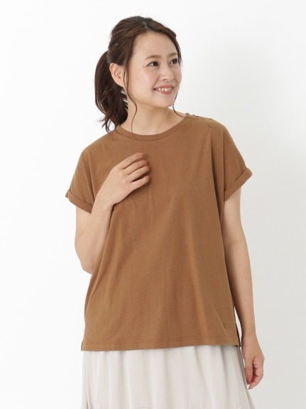 綿１００％フレンチスリーブＴシャツ　大きいサイズ レディース（Tシャツ）ジーラ（GeeRAファッション）（ジーラ(Lー6L)）  06