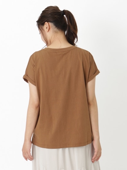 綿１００％フレンチスリーブＴシャツ　大きいサイズ レディース（Tシャツ）ジーラ（GeeRAファッション）（ジーラ(Lー6L)）  07