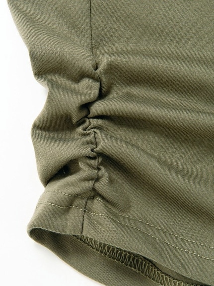 接触冷感！裾ギャザードルマンＴシャツ　大きいサイズ レディース（Tシャツ）ジーラ（GeeRAファッション）（ジーラ(Lー6L)）  04