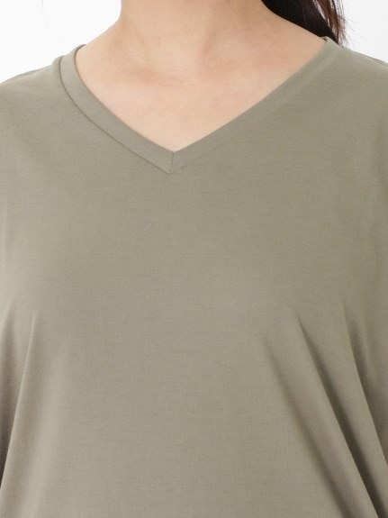 接触冷感！裾ギャザードルマンＴシャツ　大きいサイズ レディース（Tシャツ）ジーラ（GeeRAファッション）（ジーラ(Lー6L)）  08