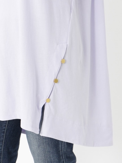 綿１００％裾ボタン使いチュニックＴシャツ　大きいサイズ レディース（チュニック）ジーラ（GeeRAファッション）（ジーラ(Lー6L)）  15