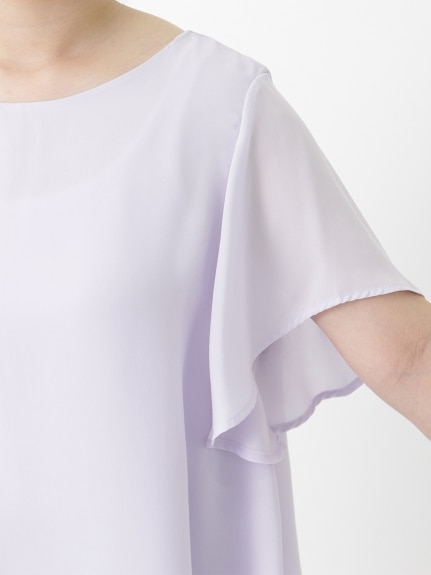 フレアー袖２ＷＡＹジョーゼットブラウス　大きいサイズ レディース（シャツ・ブラウス）ジーラ（GeeRAファッション）（ジーラ(Lー6L)） 0 15