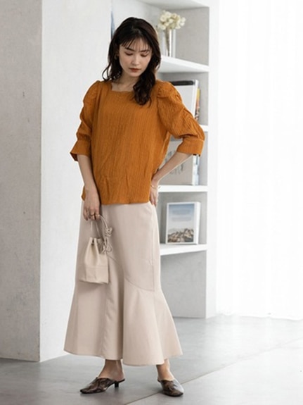 裾切替マーメイドスカート　大きいサイズ レディース（ロング丈・マキシ丈スカート）ジーラ（GeeRAファッション）（ジーラ(Lー6L)）  05