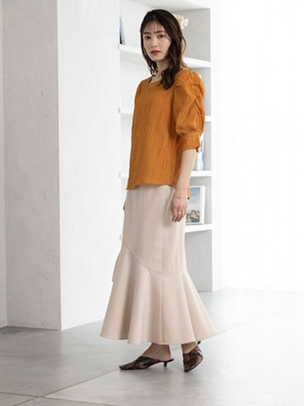 裾切替マーメイドスカート　大きいサイズ レディース（ロング丈・マキシ丈スカート）ジーラ（GeeRAファッション）（ジーラ(Lー6L)）  06