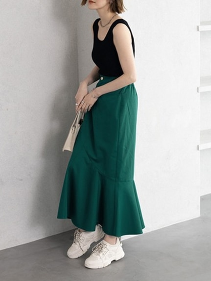 裾切替マーメイドスカート　大きいサイズ レディース（ロング丈・マキシ丈スカート）ジーラ（GeeRAファッション）（ジーラ(Lー6L)）  12
