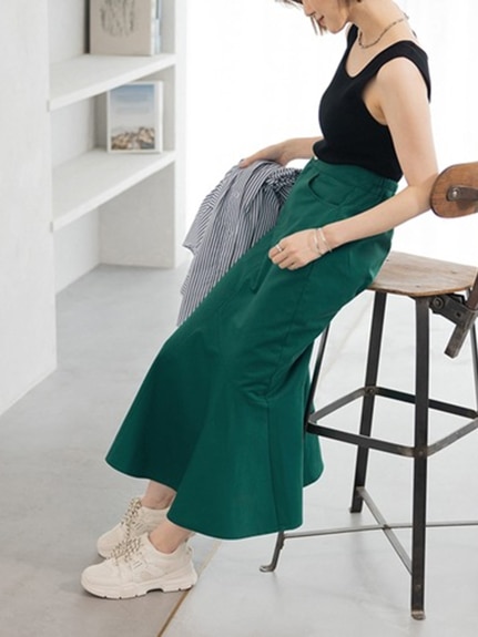 裾切替マーメイドスカート　大きいサイズ レディース（ロング丈・マキシ丈スカート）ジーラ（GeeRAファッション）（ジーラ(Lー6L)）  15