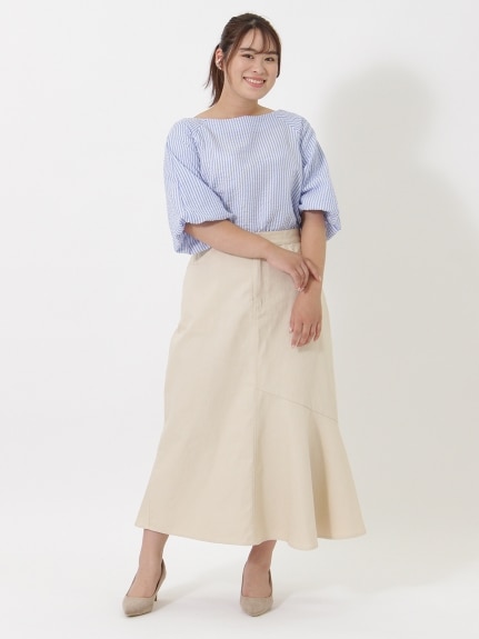 裾切替マーメイドスカート　大きいサイズ レディース（ロング丈・マキシ丈スカート）ジーラ（GeeRAファッション）（ジーラ(Lー6L)）  35