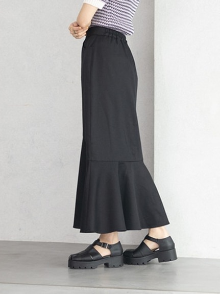 裾切替マーメイドスカート　大きいサイズ レディース（ロング丈・マキシ丈スカート）ジーラ（GeeRAファッション）（ジーラ(Lー6L)）  01