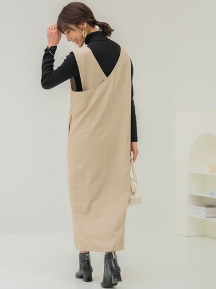 金ボタンジャンパースカート　大きいサイズ レディース（ジャンパースカート）ジーラ（GeeRAファッション）（ジーラ(Lー6L)）  04