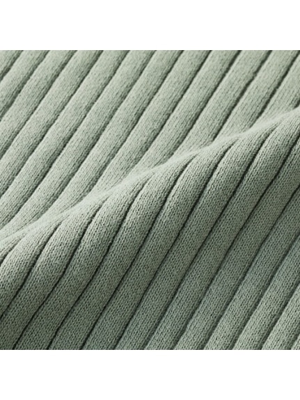綿１００％袖ボタン付リブニット　大きいサイズ レディース（ニット・セーター）ジーラ（GeeRAファッション）（ジーラ(Lー6L)）  09