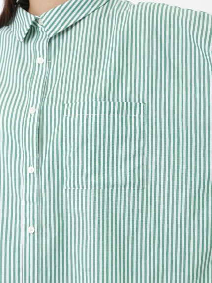 襟付ストライプカラーシャツ　大きいサイズ レディース（シャツ・ブラウス）ジーラ（GeeRAファッション）（ジーラ(Lー6L)）  20