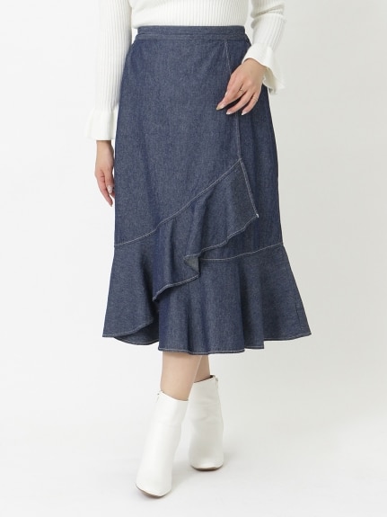 デニムマーメイドスカート　大きいサイズ レディース（デニムスカート）ジーラ（GeeRAファッション）（ジーラ(Lー6L)）  10