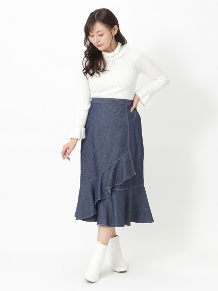 デニムマーメイドスカート　大きいサイズ レディース（デニムスカート）ジーラ（GeeRAファッション）（ジーラ(Lー6L)）  15