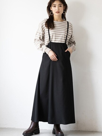 サロペットジャンパースカート　大きいサイズ レディース（ジャンパースカート）ジーラ（GeeRAファッション）（ジーラ(Lー6L)）  02