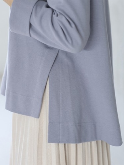 綿１００％ポンチ裾スリットトップス　大きいサイズ レディース（カットソー・プルオーバー）ジーラ（GeeRAファッション）（ジーラ(Lー6L)）  12