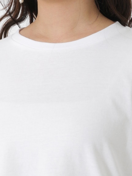 (クルー)選べるネック！綿100％きれいめロンＴ　大きいサイズ レディース（Tシャツ）ジーラ（GeeRAファッション）（ジーラ(Lー6L)）  16