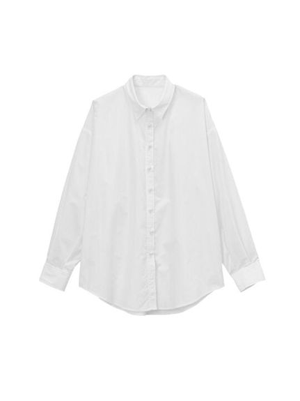 パール調釦オーバーサイズシャツ　大きいサイズレディース（シャツ・ブラウス）ジーラ（GeeRAファッション）（ジーラ(Lー6L)）  22