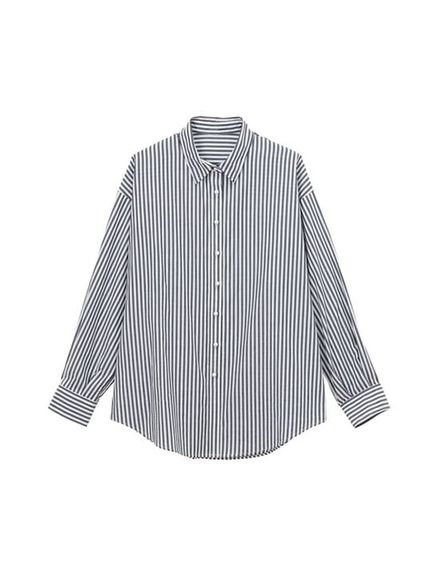 パール調釦オーバーサイズシャツ　大きいサイズレディース（シャツ・ブラウス）ジーラ（GeeRAファッション）（ジーラ(Lー6L)）  23