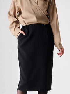美ラインタイトスカート（レギュラー丈）　大きいサイズ レディース