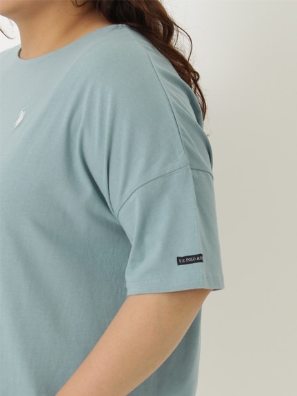 ＜U.S. POLO ASSN.＞綿１００％Tシャツ　大きいサイズ レディース（Tシャツ）ラナン（Ranan）（ラナン (Lー7L)）  16