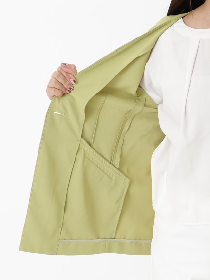 ノーカラーデザインジャケット　大きいサイズ レディース（ノーカラージャケット/コート）ラナン（Ranan）（ラナン (Lー7L)）  17