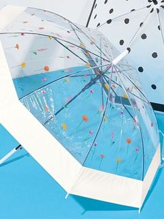 【新着】プリントワンタッチ傘　大きいサイズレディース