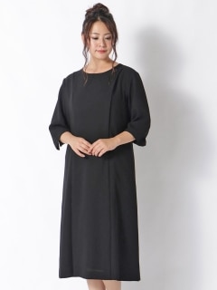 ブラックフォーマル 礼服 喪服 大きいサイズ レディース Alinoma