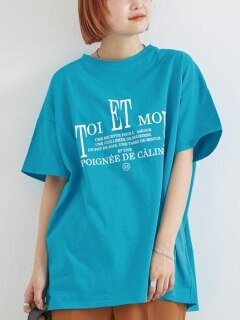 [洗える]ロゴビッグTシャツ【大きいサイズ対応