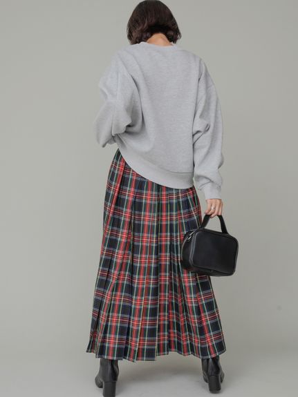 Alinoma】タータンチェックプリーツスカート / 大きいサイズ ラビ 