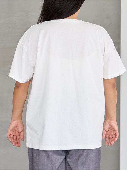 [洗える]箔プリントロゴTシャツ/大きいサイズ ラビアンジェ（Tシャツ）ラビアンジェ(LAVEANGE)（ラビアンジェ(LLー5L)）  45