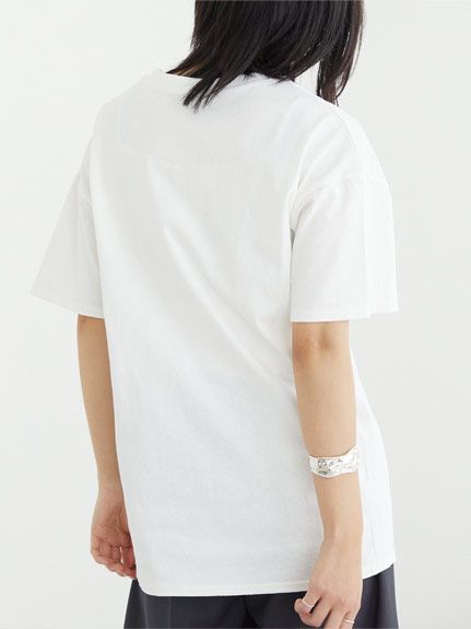 [洗える]ウエストタックプリントTシャツ/大きいサイズ（Tシャツ）ラビアンジェ(LAVEANGE)（ラビアンジェ(LLー5L)）  06