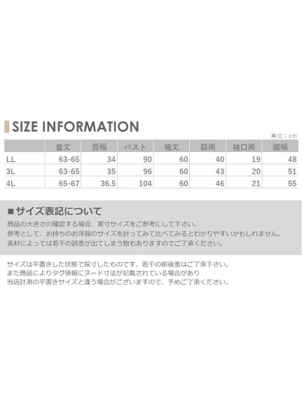 コットンフライスの優しい着心地で着回し力抜群♪何枚あっても困らない定番カットソー　大きいサイズ レディース（カットソー・プルオーバー）JANJAM（ジャンジャン　コレクション (Lー8L)）  12