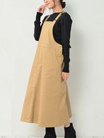 オトナ可愛い旬顔コーデが完成するAラインジャンパースカート