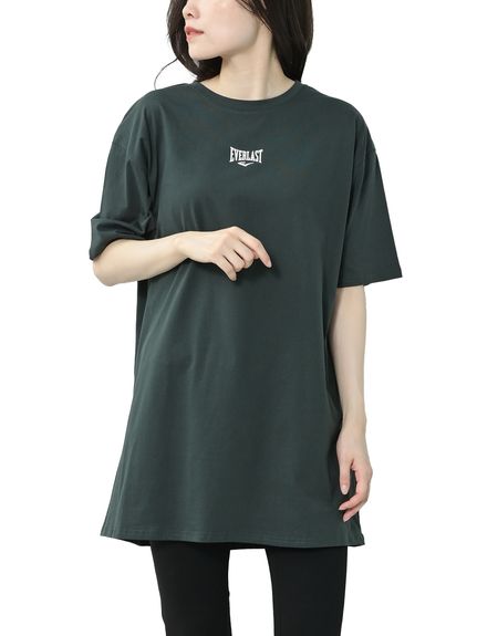 パッと目を惹くサークルプリントロングTシャツ（Tシャツ）JANJAM（ジャンジャン　コレクション (Lー8L)）  02