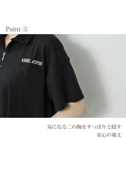 ロゴ＆ZIPデザインがスタイリッシュなポロシャツ（ポロシャツ）JANJAM（ジャンジャン　コレクション (Lー8L)）  10