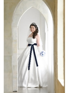 【L-10L展開】【Eセット】プリンセスライン・カラーリボンデザインドレス≪マタニティ、結婚式、お色直し、2次会、海外挙式におすすめ≫《セットでお得》