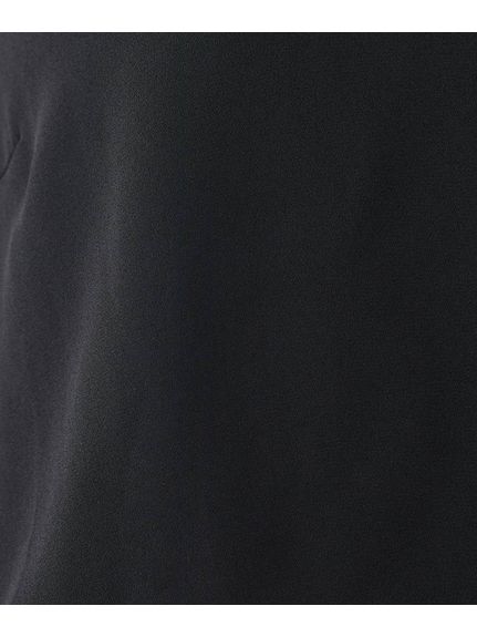 大きいサイズ フリル袖ノーカラーブラウス（シックスタイル）（シャツ・ブラウス）CHIC STYLE（シックスタイル）  65