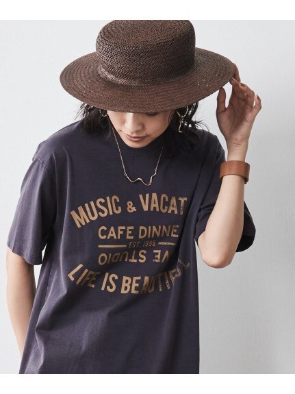 大きいサイズ 綿100％ピグメント染ロゴプリントＴシャツ（シックスタイル）（Tシャツ）CHIC STYLE（シックスタイル）  19