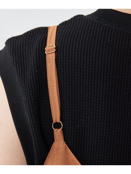 大きいサイズ 裾フレアキャミソールマキシワンピース（シックスタイル）（キャミワンピース）CHIC STYLE（シックスタイル）  60